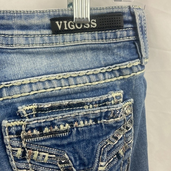 Vigoss Denim Jeans Womens Dublin Slim Boot Heritage Fit Size 5/6 L35 - Picture 15 of 15